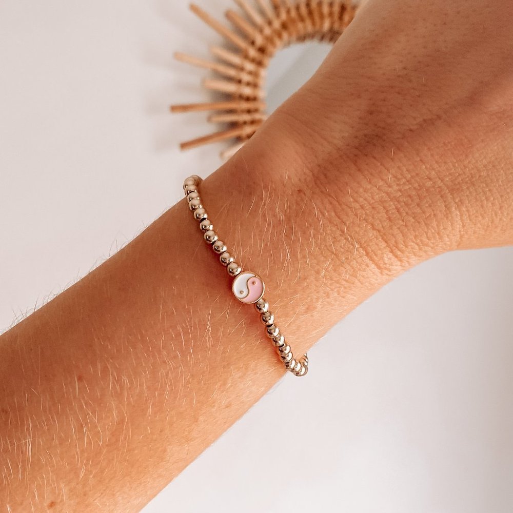 24K Pink Ying Yang Bracelet